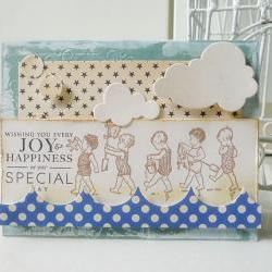 Wishing you joy handmade card  