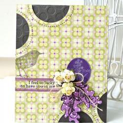 I feel so lucky to have you handmade card  