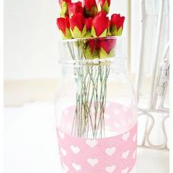 10 Mulberry mini paper Rose Buds flower/ pack