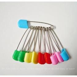 10 Colorful Nappy pins / set  